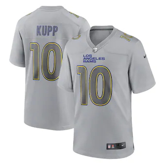 mens nike cooper kupp gray los angeles rams atmosphere fash